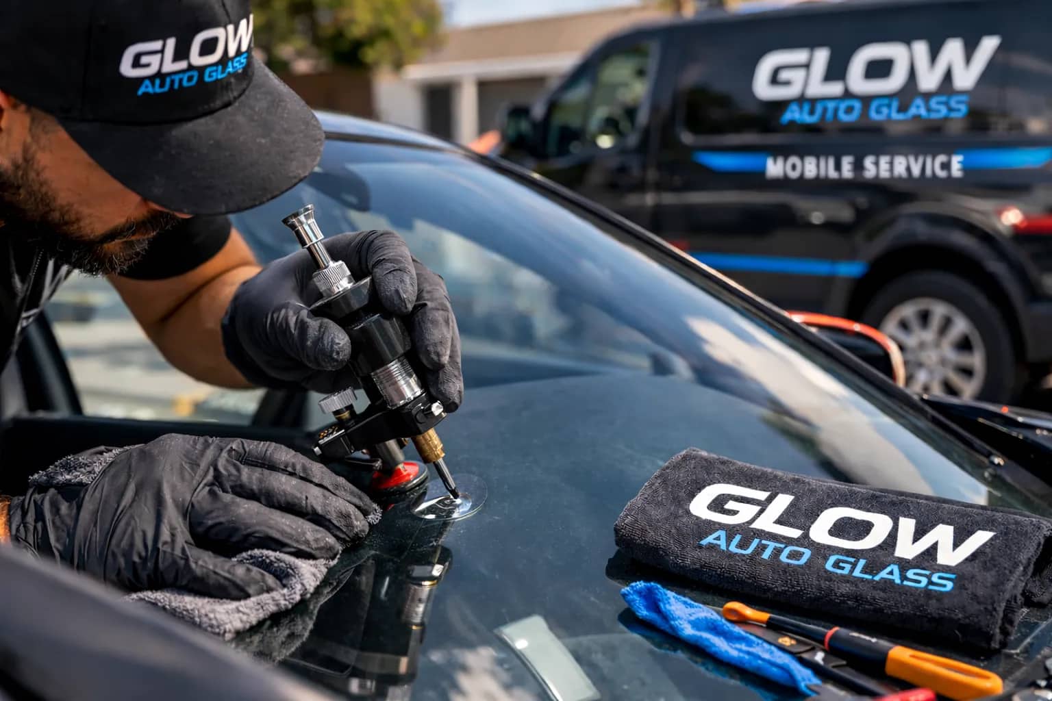 Convenient windshield repair